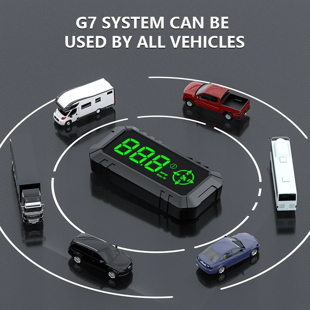 Geyiren G7 HUD GPS  ӵ, ڵ  ÷,  溸 ,   , ū Ʈ km/h ڵ ׼