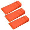 ipiip 4 Piece Buckling Wedges Felling Orange Plastic Cleaving Chainsaw Tree Cut 3