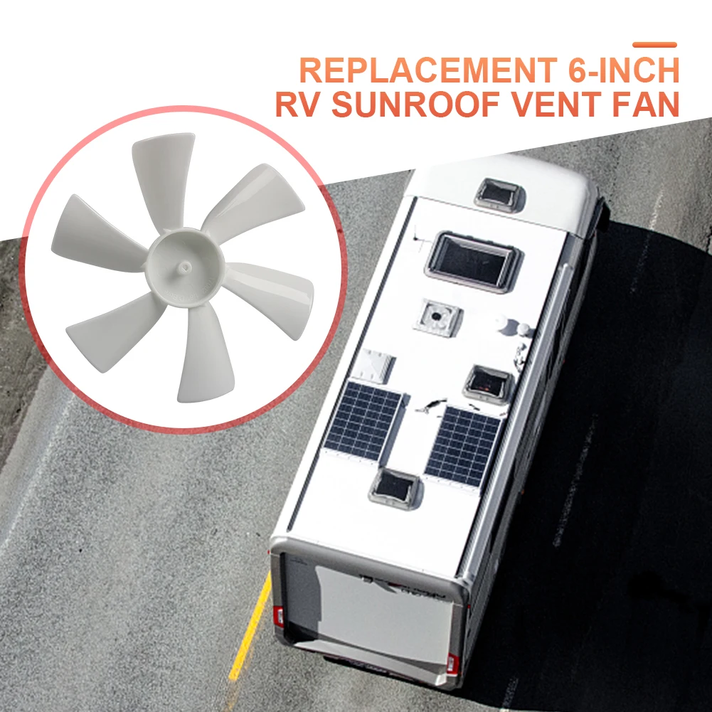 Replacement Vent Fan Blades D Hole RV Vent Fan Blade Replacement Fan Blade for Elixir Ventline 12 Volt Motor Roof Vent