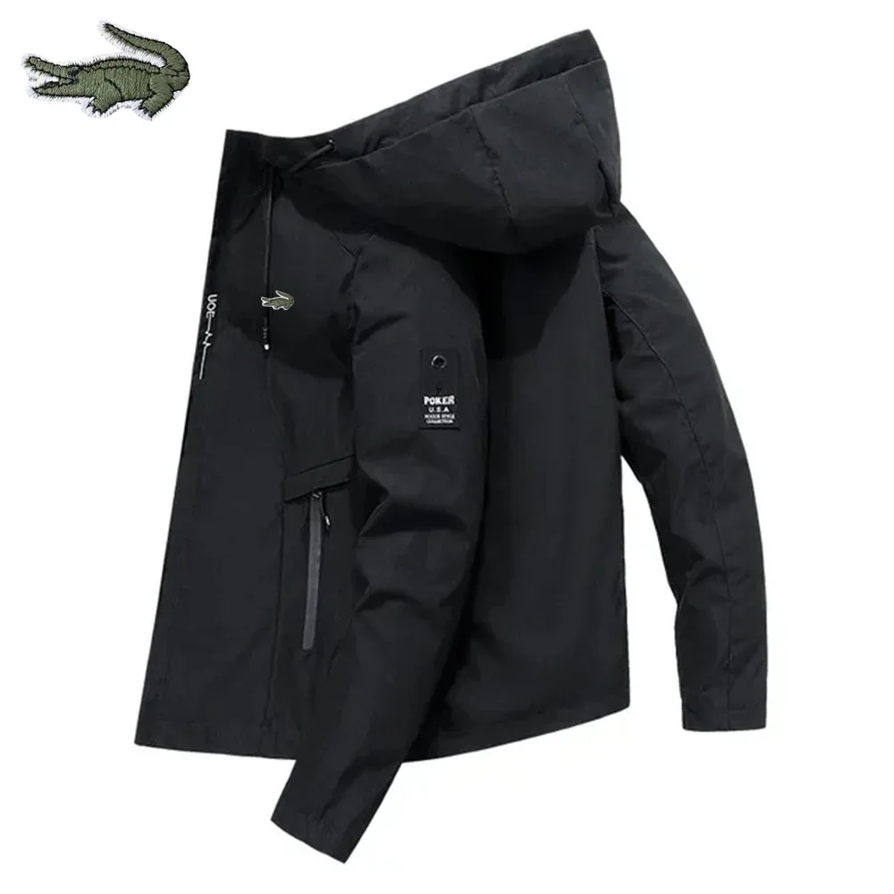 

CARTELO Embroidered Spring and Autumn men's windproof zipper casual high quality hooded baseball jacket outdoor sportswear