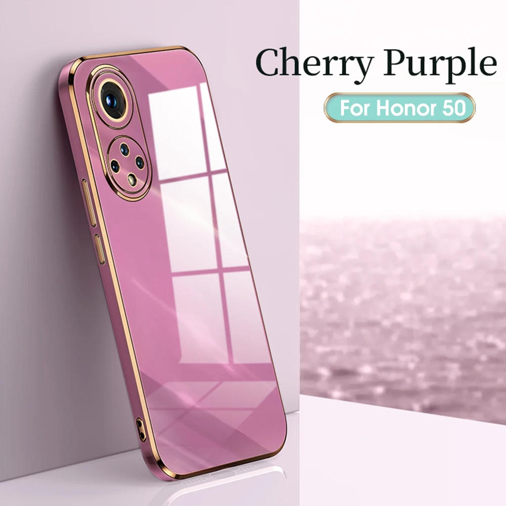 Luxury Plating Phone Case For Honor 50 Pro Soft Tpu Shockproof_voghion.com