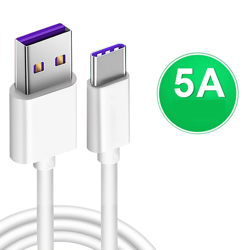 10-30pcs 5A USB to Type C Cable Wire For Mobile Phone Fast Charging