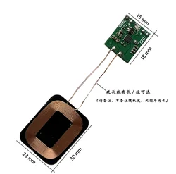 Enhanced Wireless Charging Module with Integrated Small Coil for Lithium Battery Conversion (1.5X1.8CM Type B)