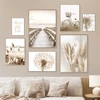 Beige Landscape Art Prints 3