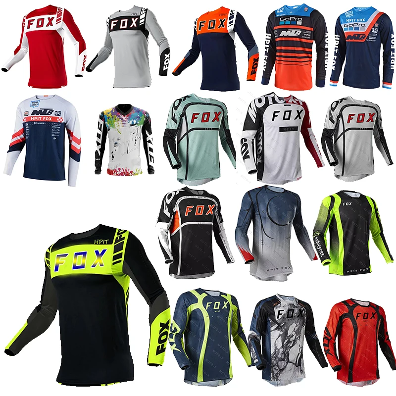 2023 dos homens downhill jerseys mountain bike mtb camisas offroad dh motocicleta jérsei motocross sportwear roupas hpit raposa