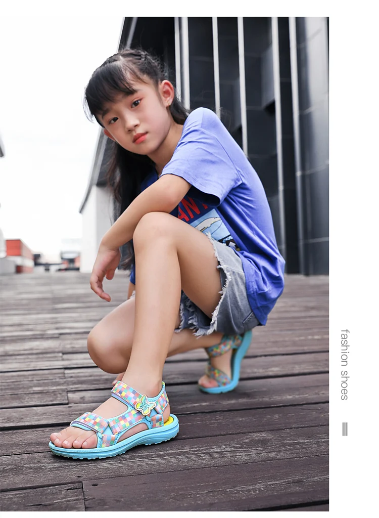 leather girl in boots Summer Children Girls Sandals for Toddlers Beach Shoes Lightweigh Sole Little Kids Outdoor 4-10Y Size 25-38#PINK,BLUE ht1520 girl princess shoes