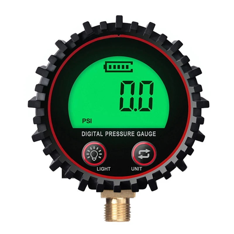 

Upgrade Digital Tire Pressure Gauge Air Chuck and Compressor Accessories LCD Display Heavy Duty LED Spotlight 255PSI