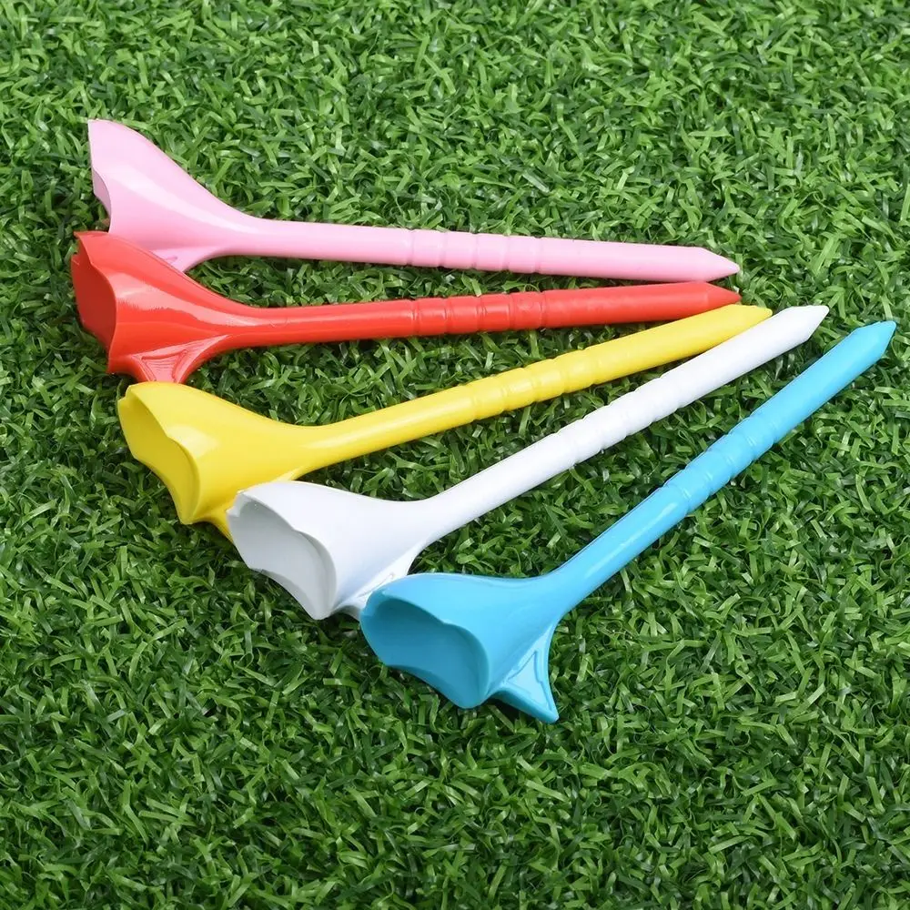 

Solid Color 10° Golf Tees Plastic Reduces Friction Tees Step Down 83mm Side Spin Golf Longer Drives Golf Swing Exercises