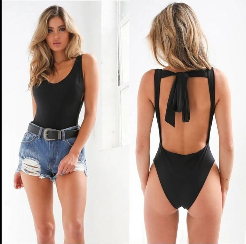 Sexy Bodysuit Women Sleeveles Playsuit Backless Summer Bodycon Jumpsuit Short Rompers Womens Jumpsuit Club Body Femme