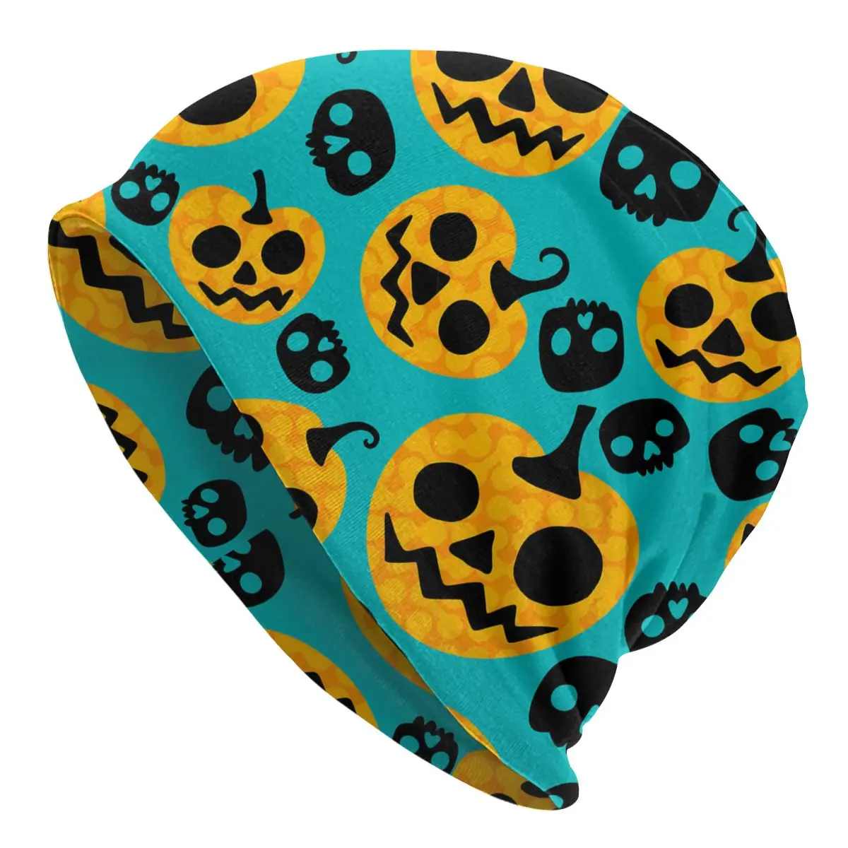 

Halloween Trick or Treat Outdoor Thin Hats Blue Pumpkins Bonnet High Quality Skullies Beanies Caps