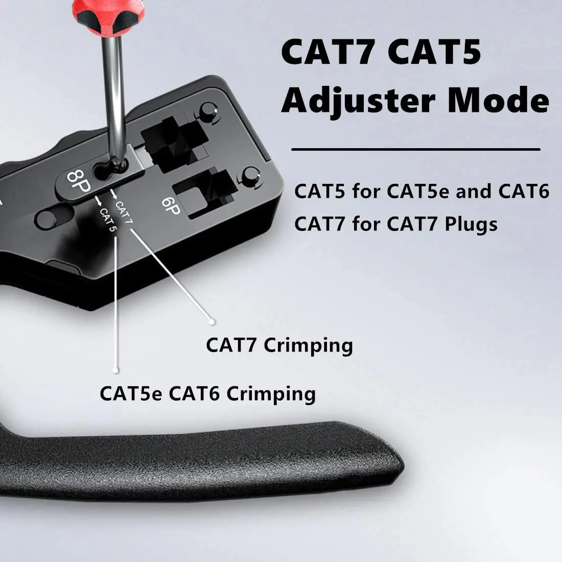 Multi Functional Tools Electrician Tools Cat5 Cat6 Cat7 Pass Through Crimper RJ45 RJ12 RJ11 Network Connectors