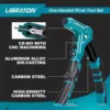 Libraton One-Handed Rivet Gun, Pop Rivet Gun Set, Professional Hand Riveter, Manual Riveting Tool with 200 Rivets for Metal 4