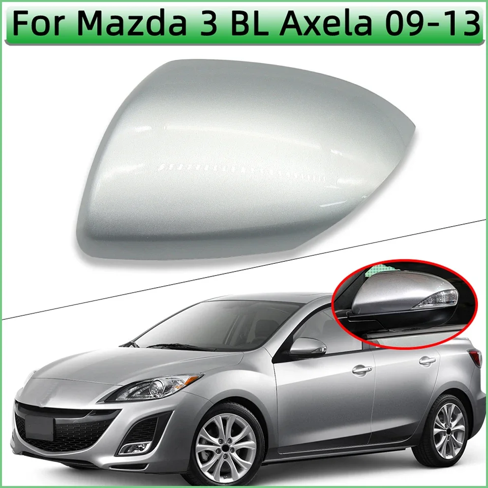 ドアウィングミラーカバー マツダ 3 アクセラ BL 2009 2010 2011 2012 2013 車のドアバックミラーシェルカ
