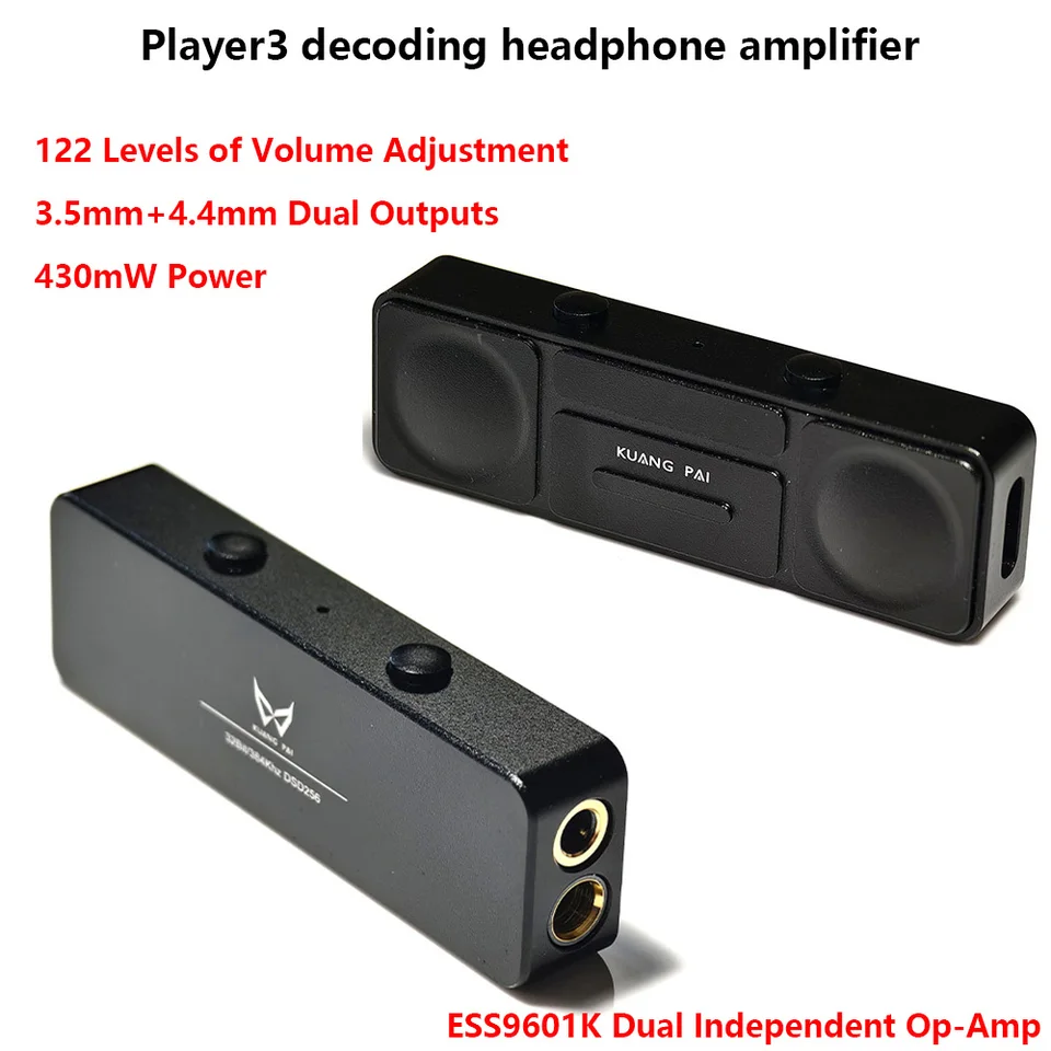 DAC Audio TRN Black Pearl - Decoder Hi-Fi Portatile Con Uscita 3.5mm E 4.4mm - Doppio Chip CS43131 - Foto 5