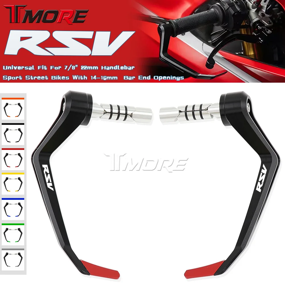 

For Aprilia RSV 1000R RSV 1000R FACTORY Universal Motorcycle Accessories Aluminum Handlebar Grips Brake Clutch Levers Protector