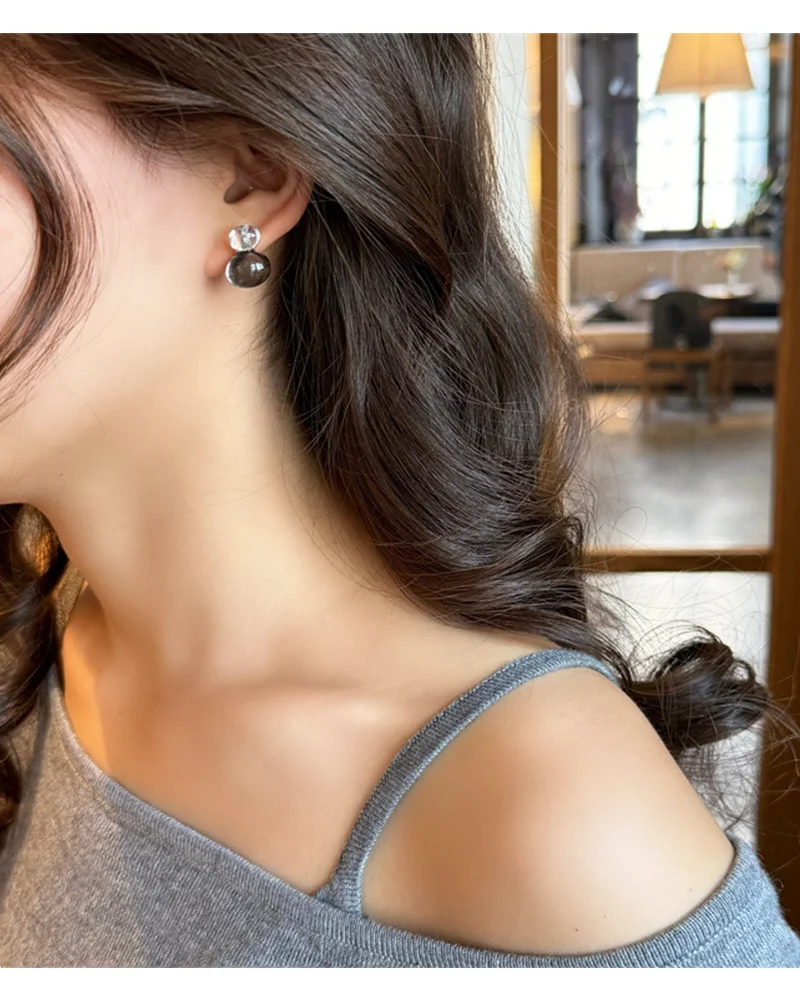 2026 Kontrastfarbene, hochtransparente Harz-Ohrstecker | Koreanischer Niedlicher Stil, hypoallergen | Weihnachtlicher Bohemian-Party-Schmuck – Detail 33