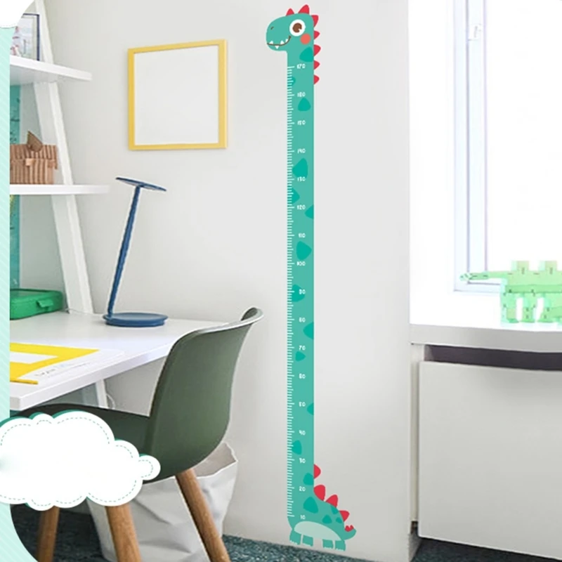 Creative Cartoon Decoration Kids Height Growth Chart Ruler for Kids Removable Wall Sticker PVC Decals Room Decors