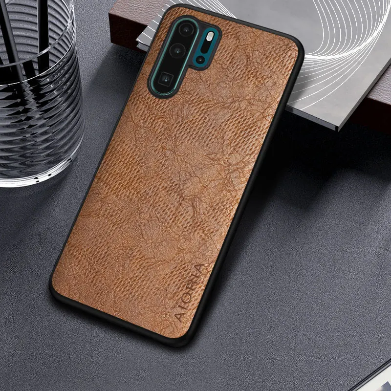 Business Wind Cortex Pattern Leather Cover