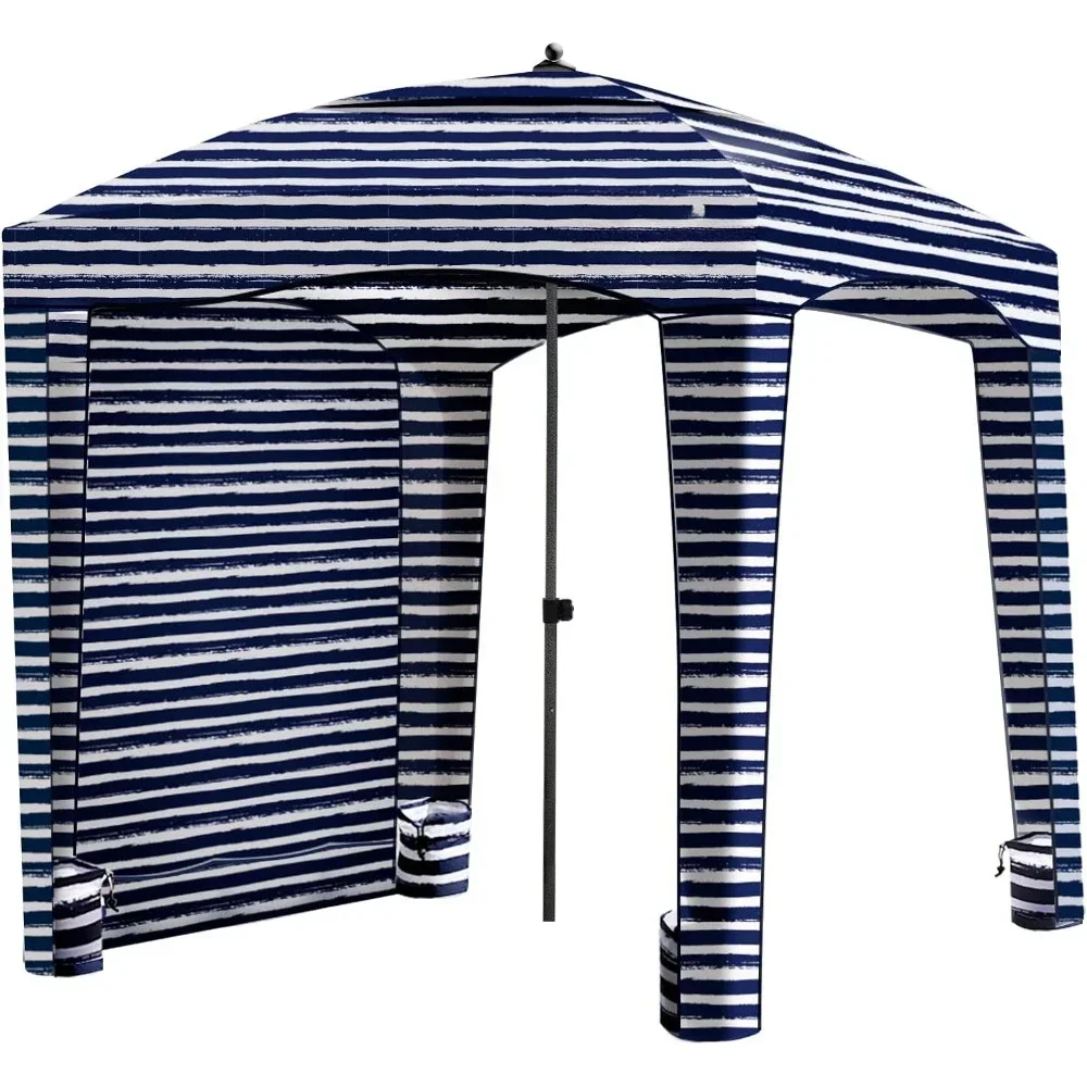 

Пляжный навес, Портативный Навес для пляжа 6 'X 6', с боковой стеной, с защитой от УФ-лучей UPF 50 +, навес для пляжа