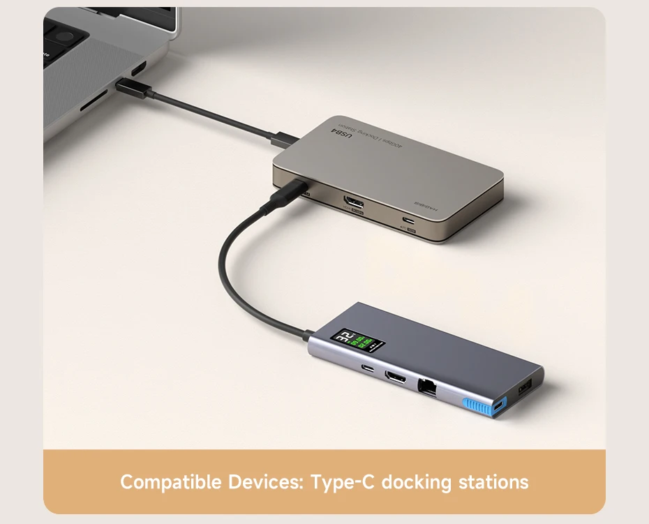 Hagibis USB4 7-in-1 Docking Station (40Gbps, 8K/60Hz)