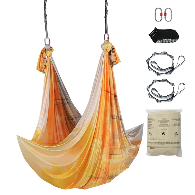 7475-ec3df5.jpg SucceBuy 5.5 Yards Aerial Yoga Hammock & Swing Nylon Fabric Full Rigging Hardware for Antigravity Yoga Fitness Bodybuilding