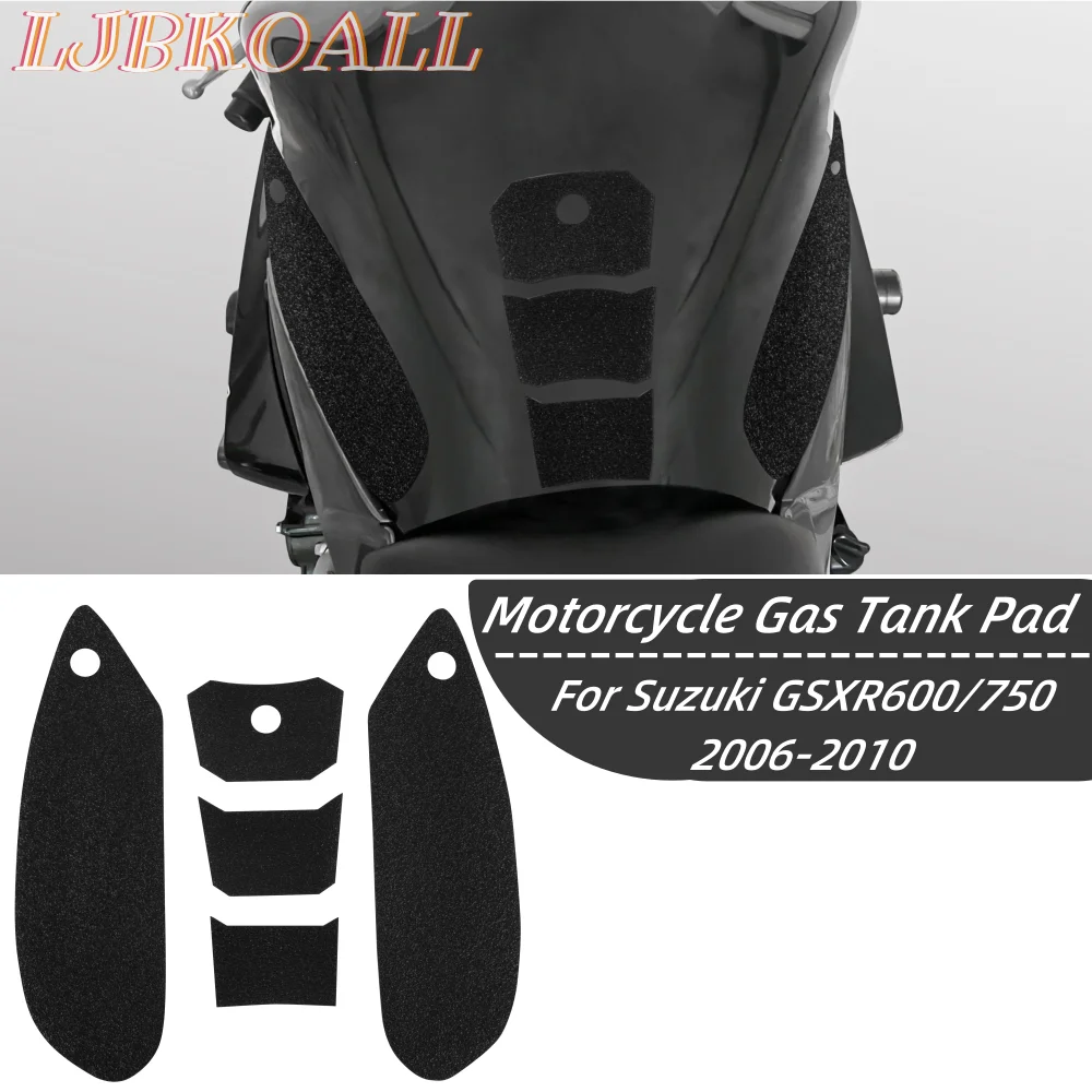 

For Suzuki GSXR600 GSXR750 2006-2010 2009 Anti Slip Tank Pad Sticker Protector Motorcycle Gas Knee Grip Traction Side 3M Decal
