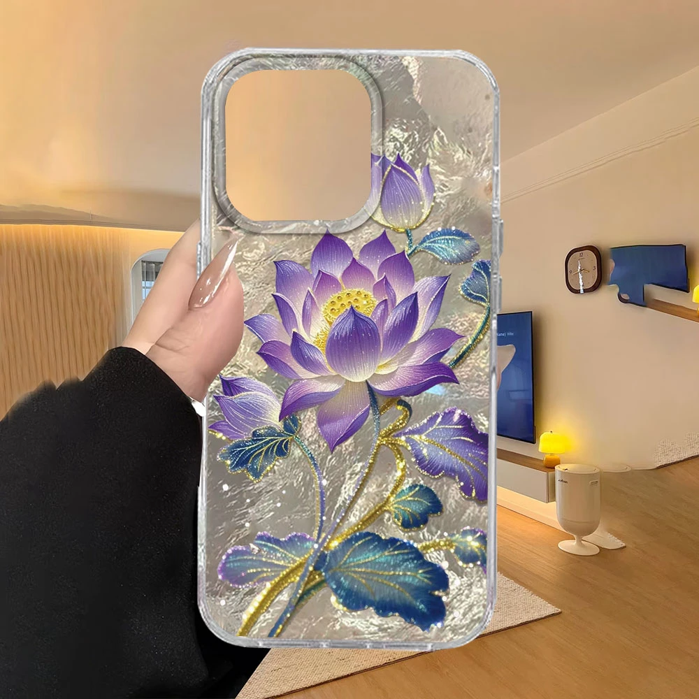 Elegant Pink Lotus Floral Phone Case