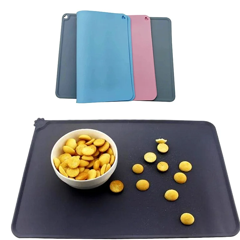 Title 1, Silicone Dog Cat Bowl Mat Non-Stick Pet Fountai...