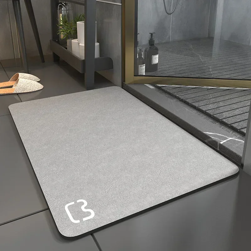 Tappetino Da Bagno In Pietra Di Diatomee 60x39 Cm – Assorbente, Antiscivolo, Asciugatura Rapida, Facile Da Pulire