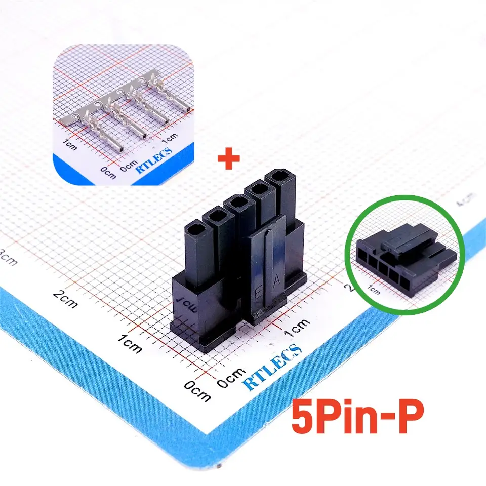 10 100 Sets Micro-Fit 3.0 MM Connector Single Row Male Housing Plug 1x2 2 Pin 3 4 5 6 7 8 9 10 Pin/Matching Female Terminal image 7