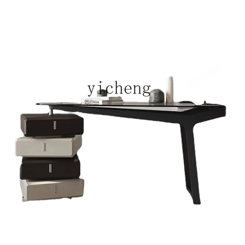 

ZC Minimalist Home Desk Computer Desk Simple Style Modern Designer Special-Shaped Desk High-End Desk