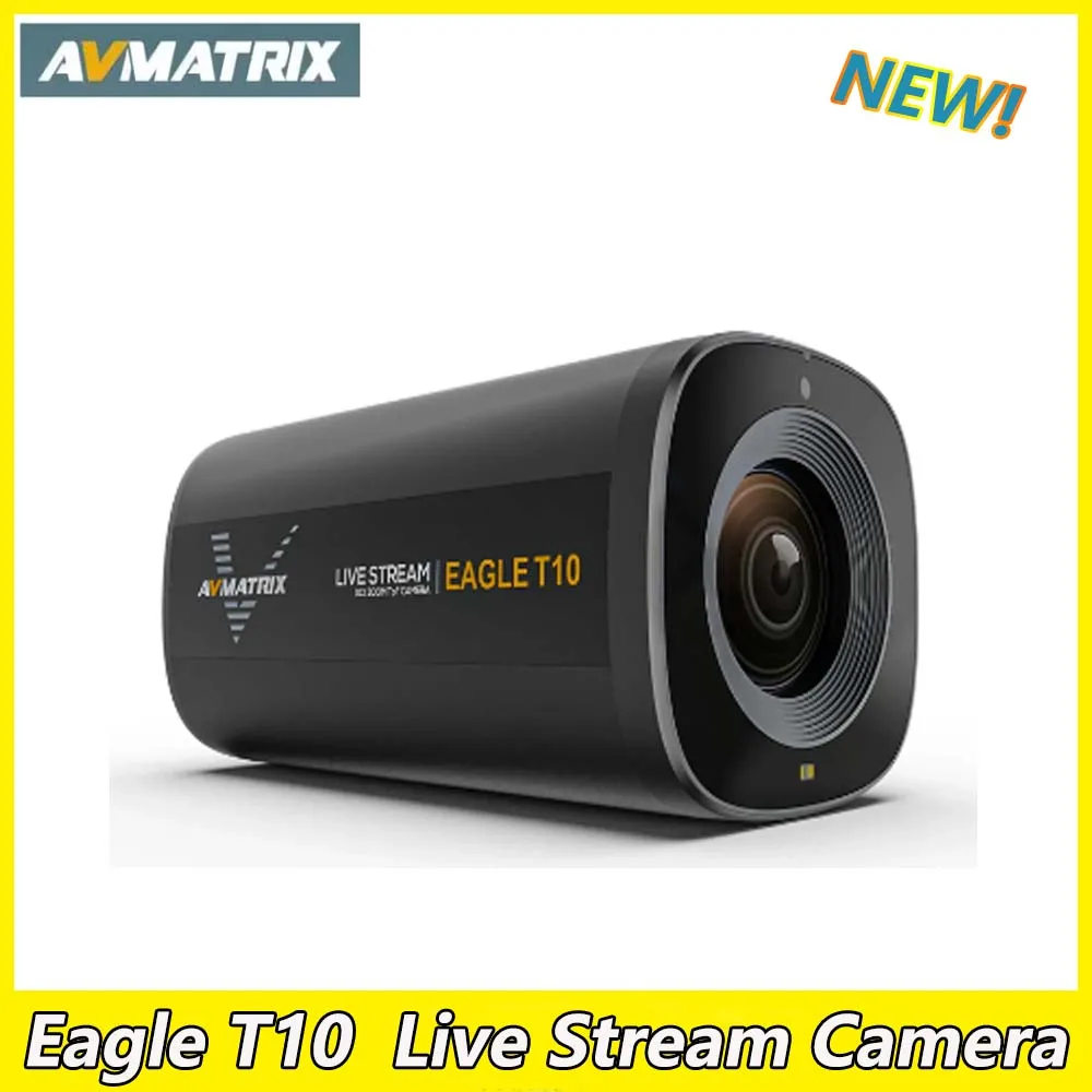 

AVMATRIX Eagle T10 10X Zoom TOF Autofocus Live Stream Camera Wide Angle Shot Type-C USB & HDMI-compatible 5 Million Pixels