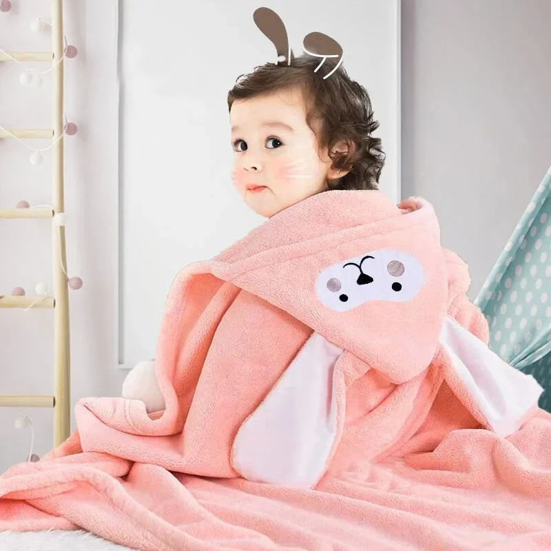 

Детский фланелевый Халат с капюшоном, на возраст 2-12 лет