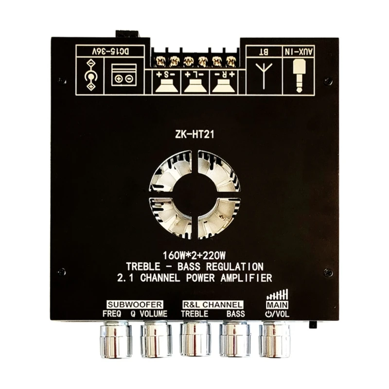 

Power Amplifier Board 2.1 Channel Stereo Amp Module 160W+160W+220W Bluetooth5.0