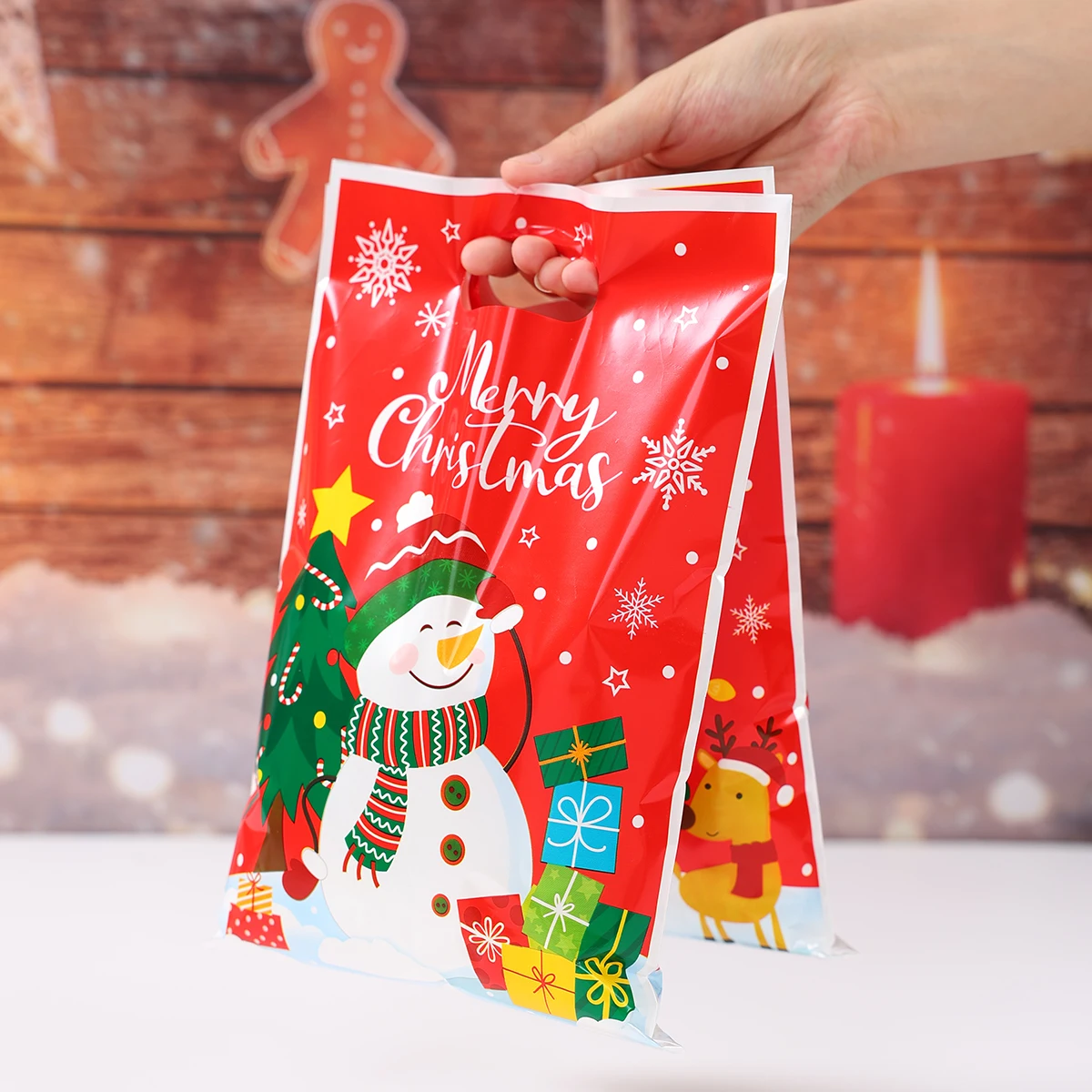 Christmas Snowman Gift Handbag Merry Christmas Decoration for Home 2025 Navidad Natal S... - SKU CSGH1842 - UGI Packaging