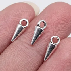 Set of 20 Multi - Colored Awl Charms - Zinc Alloy Jewelry Crafting Accessories (Antique Silver Color)
