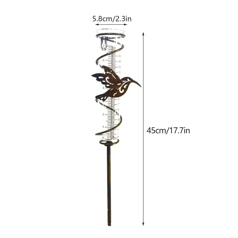 M7BB Rain Gauge Outdoor Garden Rain Gauge Measuring Cup 9.2 oz Capacity