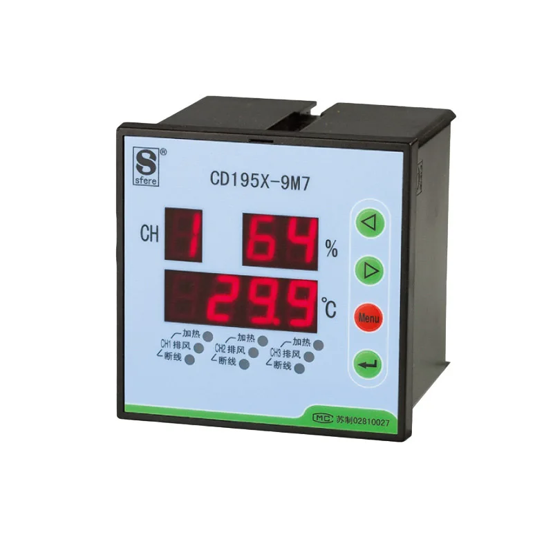 

SFERE CD195X-9M7 Multi-channel Intelligent Temperature and Humidity Controller (3 Temperature Rises and Downs)
