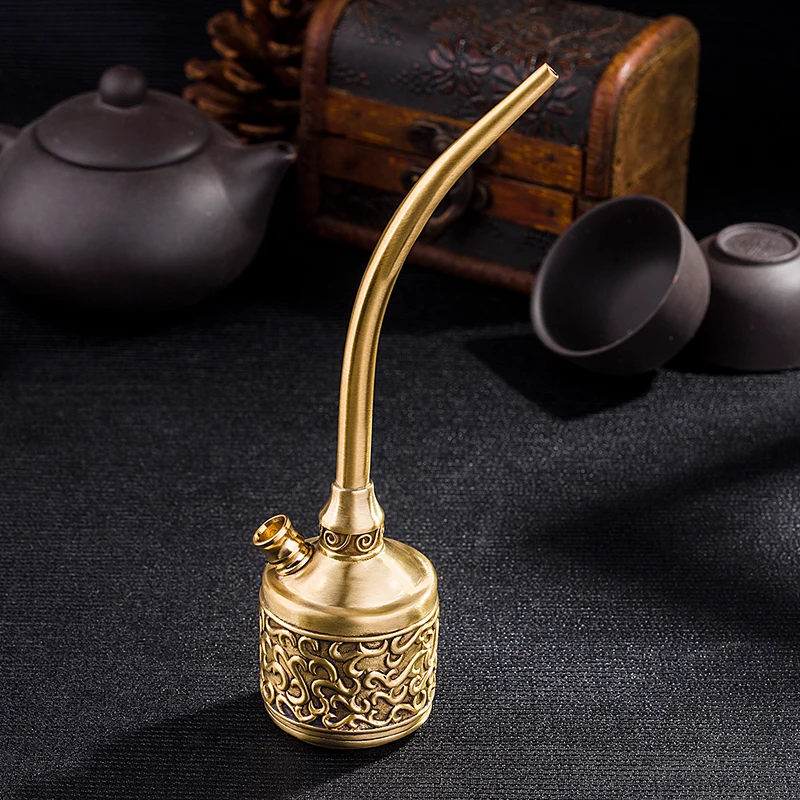 Pure Brass Portable Shisha Pipes, Filter Hookah Pen Bongs for Smoking Grass  Cigarette, Tobacco Accessories, Creative Personality - AliExpress