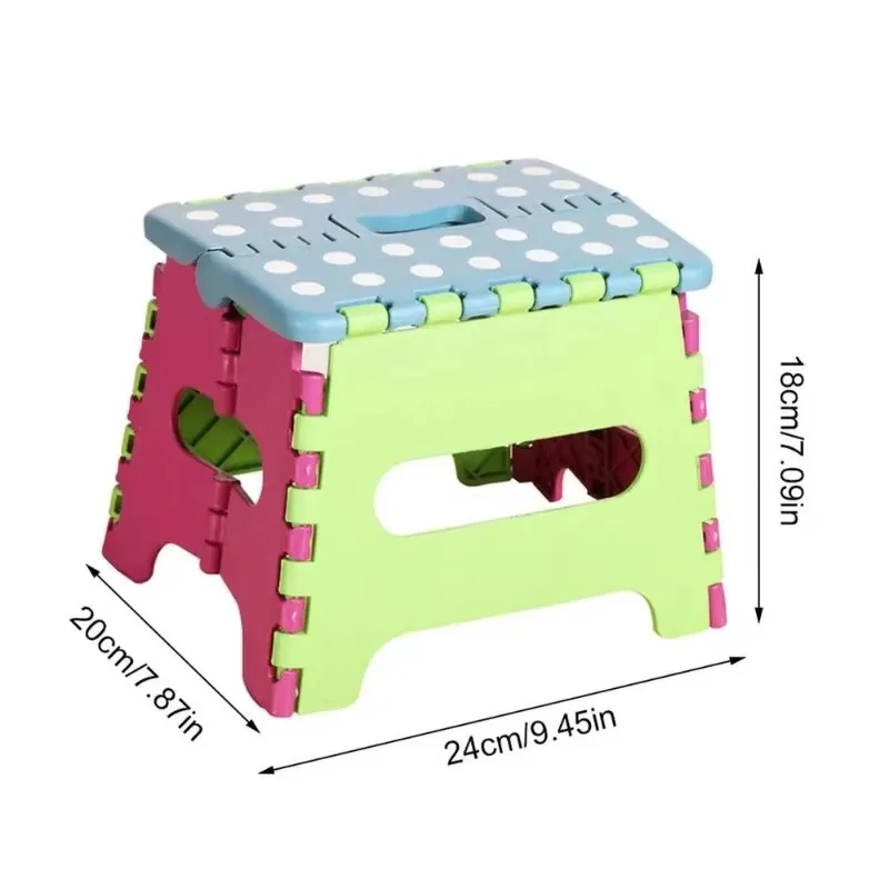 1PCS New Folding Step Stool Folding Portable Chair Seat for Home Bathroom Kitchen Garden Camping Kids and Adults Use Chair Seat
