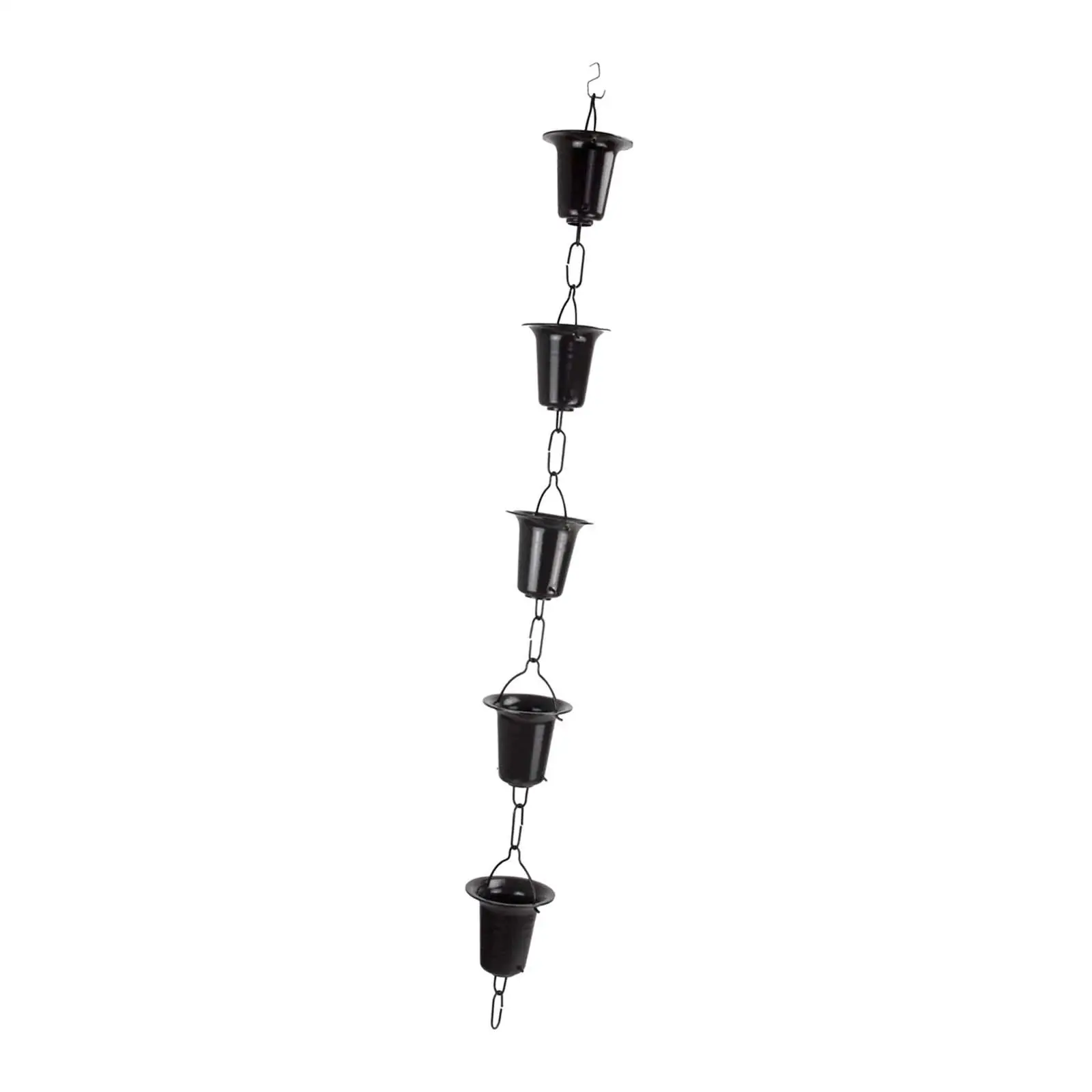 Garden Rain Chains Cup Rain Chain Bird Bath Bucket Chain Outdoor Decor Pouring Cups for Sheds Backyard Outdoor Awnings Home