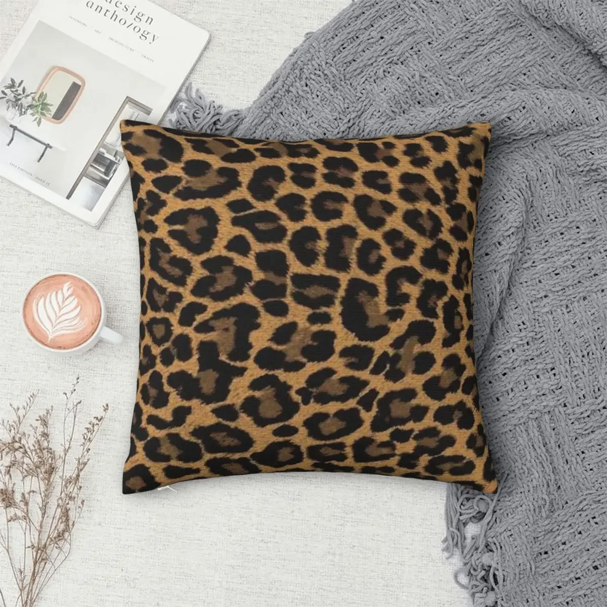 

Wild Leopard Skin Pattern Pillowcase Polyester Pillows Cover Cushion Comfort Throw Pillow Sofa Decorative Cushions Used