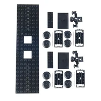 Technical MOC Toys for Kids City Train 6x24 Base Wheel Carriage Building Blocks Assembled Parts Creative Idea DIY Gift 2