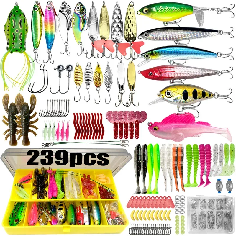 Multi-Lure Fishing Kit with Tackle Box 83–409pcs 2