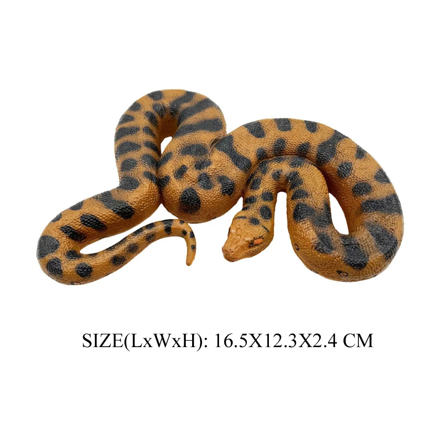 Realistische Wild Cobra Klapperschlange Python Cobra Schlange Boa Constrictor Coralsnake Wild Life Tiermodell Figuren Party Favor Dekor – Detail 22