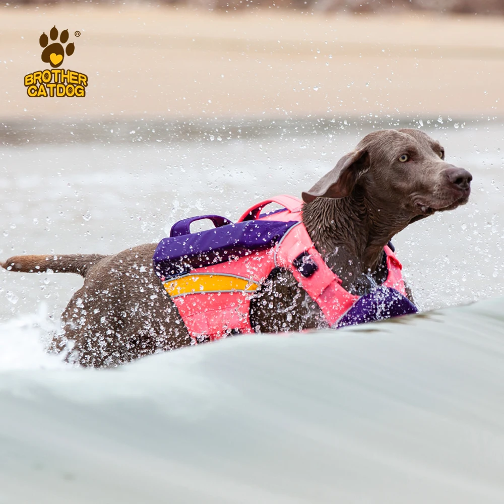 

Dog Life Vest Summer Pet Life Jacket Dog Clothes Dogs Swimwear Pets Swimming Suit Oxford Reflective Breathable Vest for Dog Pets