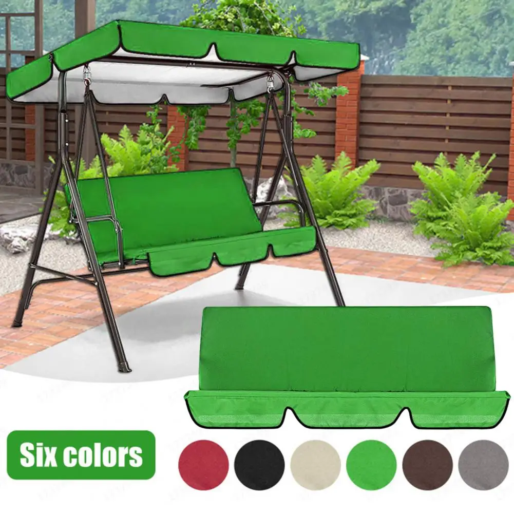 Swing Cushion Cover Garden Swing Seat Cushion Waterproof Dustproof Thickened Furniture Cover Sunshade 3 Seater Replacement