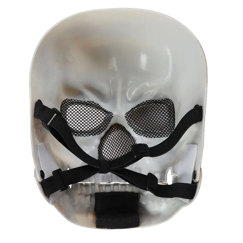 1 stücke Moving Mouth Schädel Maske Halloween Bewegliche Requisiten Scary Horror Charakter Requisiten Halloween Urlaub Party Maskerade Dekoration – Detail 6