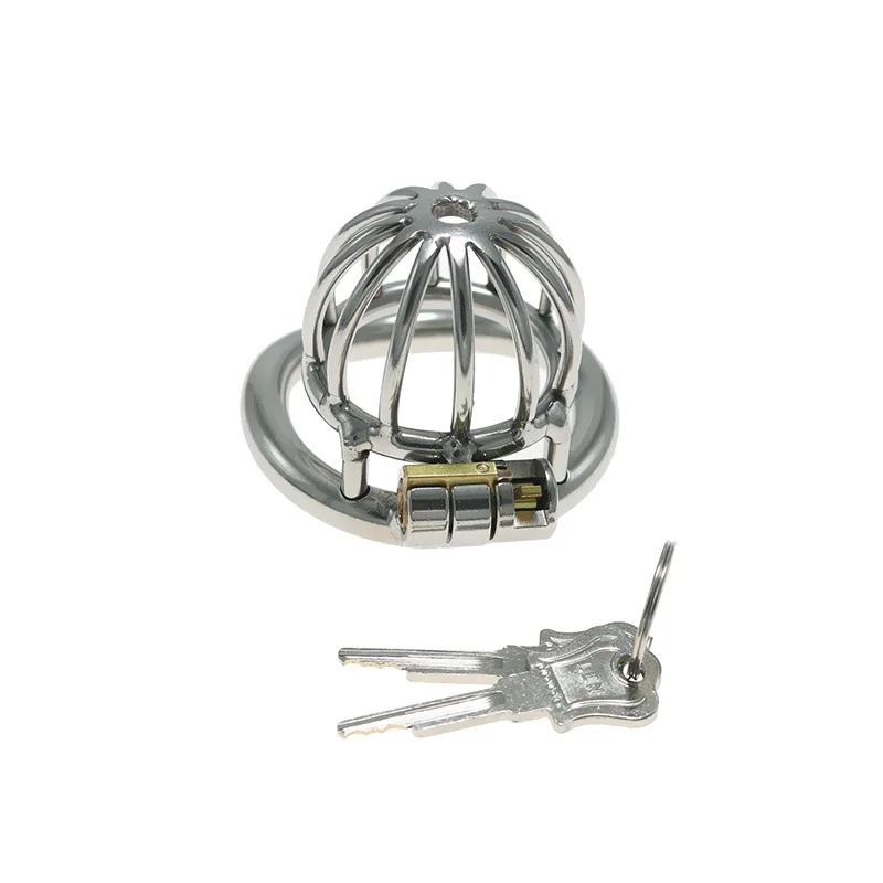 Chastity Seller Stainless Steel Micro Best Device Male Penis Cage Lock Stealth Penis Sextoy Small Chastity Prison Ring BDSM With