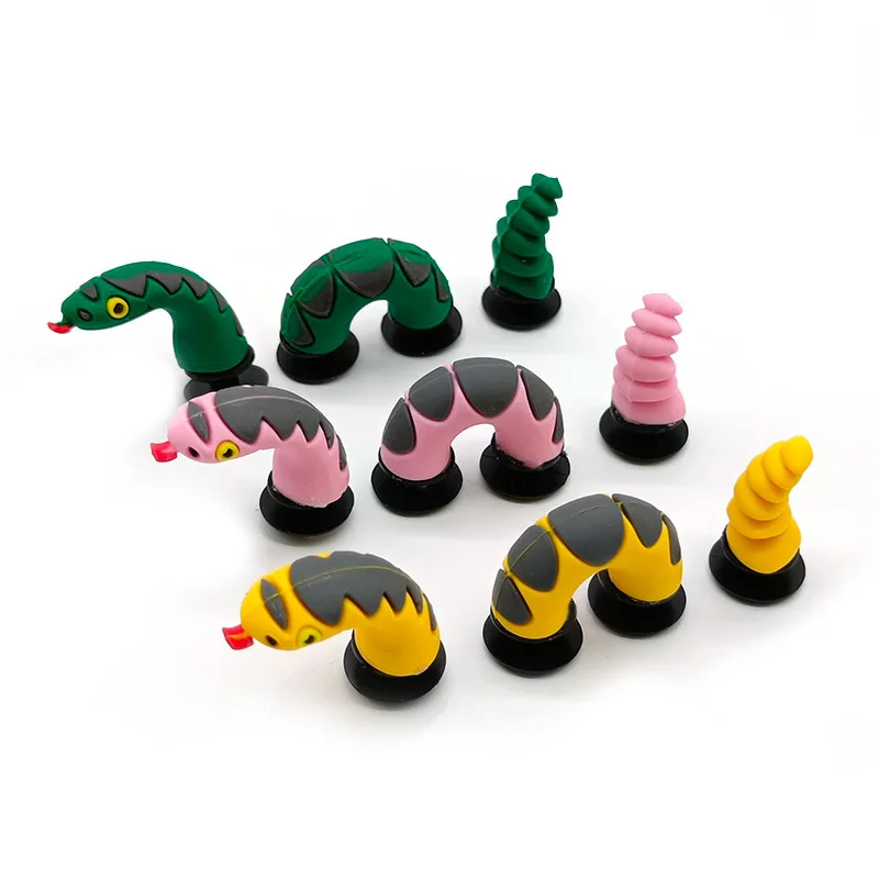 3D Niedliche Cartoon-Schuhdekorationen: Schnallen-Charms und Accessoires – Drachen-, Schlangen-, Krokodil-DIY-Kombinationen für Kinder als Outdoor-Geschenke – Detail 3
